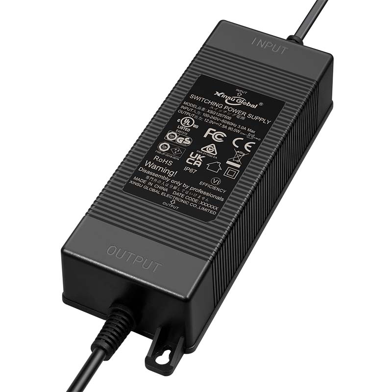 24V5A電源適配器 開關電源120W灌膠防水電源